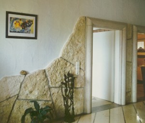 Wandbelag aus Jura - Krustenplatten 